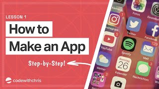 How to Make an App for Beginners 2020  Lesson 1 [upl. by Yorgen]