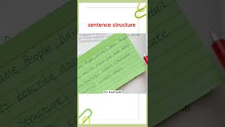 Example of Simple Sentence StructureEnglish Grammar for Beginners [upl. by Eaver740]