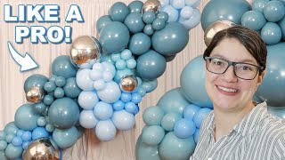 How to Make a Blue Organic Balloon Garland [upl. by Wettam917]