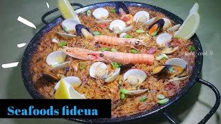 How to Cook Spanish Seafood Fideua  Fideua de marisco [upl. by Krishna]