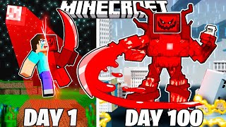 I Survived 100 Days as a BLOOD TITAN in Minecraft [upl. by Neoma661]