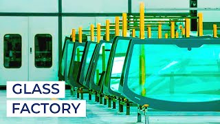 How Is Glass Processed  Tempered Glass Manufacturing  Glass Factory [upl. by Lodie]