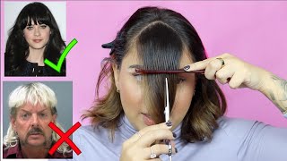 HOW TO CUT BANGS LIKE A PRO  FACE FRAME SIDE BANGS CURTAIN BANGS BLUNT BANGS amp MORE [upl. by Nnarual714]