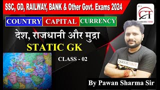 Country Capital amp Currency PartII By Pawan Sir  TARGET SSC RAILWAY amp Others GovtExams 2024 [upl. by Viv]