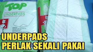 REVIEW UNDERPADS‼️ PERLAK UNTUK BAYI LANSIA amp ORANG SAKIT‼️ [upl. by Lister]