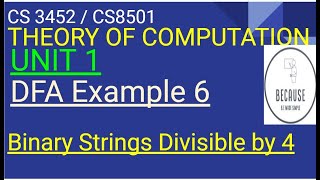 126 DFA Example 6  Binary Strings divisible by 4 [upl. by Ponzo]