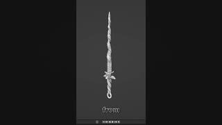 shorts Dark Souls 3 Coiled Greatsword Firelink Sword 3D Print [upl. by Dazhahs]