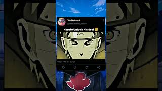 Naruto Unlock His Seal 🧐  shorts shortvideo naruto narutoshippuden kurama killerbee viral [upl. by Manard]