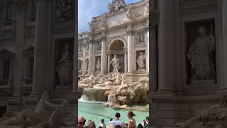 Tossed a coin people watched enjoyed some gelato 🍨 trevifountain rome italy gelato [upl. by Uela]