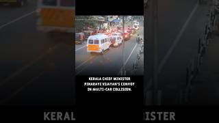 KERALA CM CAR COLLISION ON ROAD trending shorts kerala cm car collision road safety brake [upl. by Nosreh]