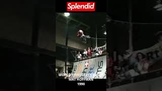 Mat Hoffman and the Worlds FIRST EVER BMX FLAIR Mansfield UK 1990 [upl. by Rases938]