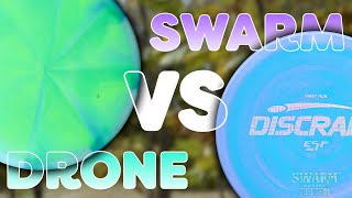 Drone VS Swarm  DISC BATTLE Which is the BEEFIEST Discraft Midrange [upl. by Hacissej242]