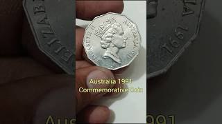 Australia 50 Cents 1991 Commemorative Coin Value ytshorts shorts [upl. by Calen125]