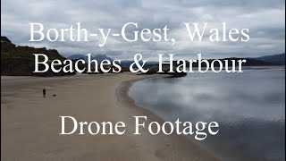 BorthyGest Wales Near Porthmadog Beach amp Harbour Drone Footage  DJI Mini 2 SE [upl. by Antonina]