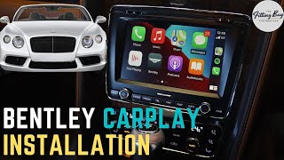 Bentley GT Continental Apple CarPlay  Android Auto installation [upl. by Adnyc568]