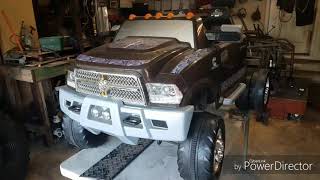 Custom dodge dually powerwheels flatbed build [upl. by Hulbard877]