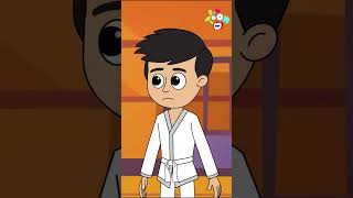 GattuChinkis First Karate Class  Animated Stories  English Moral Stories shorts PunToon [upl. by Guy933]