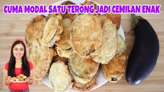 RESEP TERONG CRISPY SIMPLE CUMA 2 BAHAN  CRISPY FRIED EGGPLANT [upl. by Sil]