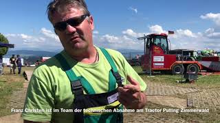 Franz Christen  Technische Abnahme am Tractorpulling [upl. by Neelrahc]