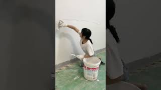 How to Prepare Tiles Wall ​ Wall paint​ Fast amp Beauty part 5458 [upl. by Celine]