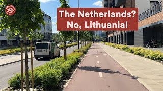 Vilnius Lithuania is improving the city for cycling and walking [upl. by Ingrim]