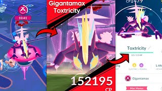 NEW GIGANTAMAX TOXTRICITY RAID Max BATTLE in Pokemon GO [upl. by Peirce8]