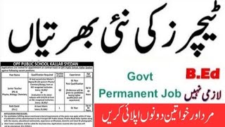 Govt Teaching Jobs  Male amp Female  Latest Jobs Updates [upl. by Dualc954]