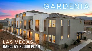 3Story Townhome with Solar for Sale Griffin at Gardenia by Beazer Homes Las Vegas NV Barclay Plan [upl. by Murial]