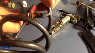 How to cut a steel cable lock [upl. by Pevzner]