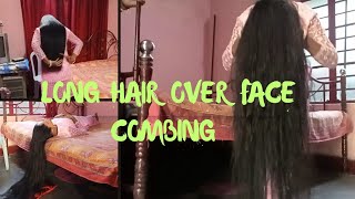 Long Hair Over Face Combing  Long Hair Maina [upl. by Chow]