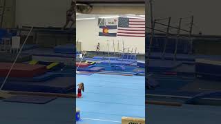 Vallerie’s Front Layout New Skill Practice Layout newskills Gymnastics usagymnastics [upl. by Ailhad]