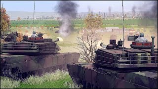 M1A2 ABRAMS ASSAULT vs T72B3 DEFENSE [upl. by Seleta]