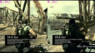 Resident Evil 5 Variable Benchmark DX9 vs DX10 [upl. by Kaden]