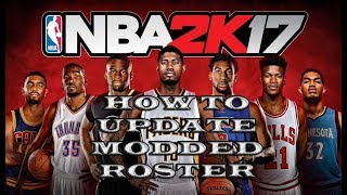 Game Tutorial 1 How to update modded roster NBA 2K17 CODEX [upl. by Yhtorod]