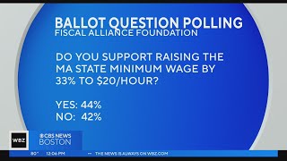 Massachusetts voters split on 20 an hour minimum wage new poll shows [upl. by Lalittah]