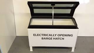 Houdini Marine Windows electric barge hatch [upl. by Adolph]