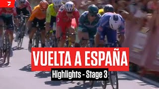 Vuelta a España 2024 Stage 3 Highlights [upl. by Yenial]