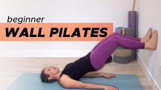 Beginner Wall Pilates  20 min athome Workout [upl. by Oruhtra]