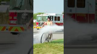 Brave man Vs a firehose [upl. by Spracklen]