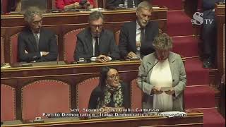 Senator Camposu Reads Narges Mohammadi’s Message on Gender Apartheid in Italian Parliament [upl. by Carpio]