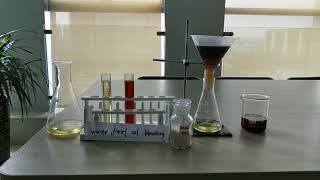 waste diesel oil bleaching test by silica gel bleaching sand [upl. by Siravrat]