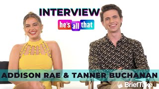 Addison Rae and Tanner Buchanan talk Hes All That amp preview Cobra Kai season 4 [upl. by Yeniar]