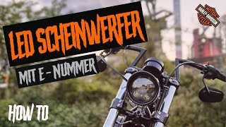 🔥 BSB LED Scheinwerfer 🔥 575 Zoll DAYMAKER  How to  HARLEY DAVIDSON Sportster [upl. by Ligriv]