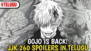 GOJO IS BACK  JJK 260 SPOILERS IN TELUGU [upl. by Eyaf584]