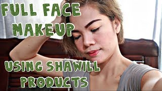 FULL FACE MAKE UP USING SHAWILL PRODUCTS [upl. by Uella]