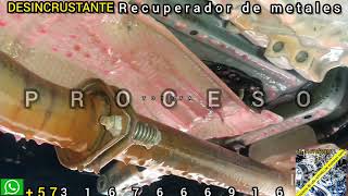 DESINCRUSTANTE PARA METALES AFECTADOS POR SODA CÁUSTICA O SUCIEDAD EXTREMA WHATSAPP57 3167666916 [upl. by Adnola482]