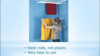 Airaus Ceiling Mounted Clothes Airer [upl. by Horbal]