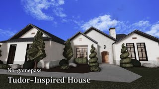 BLOXBURG TudorInspired House  NoGamepass  Speedbuild  Roblox [upl. by Breed]