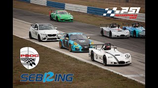 Sebring International Raceway ThunderRoadster Hot Lap  Onboard helmet cameraPBOC Winter fest 2024 [upl. by Forster]