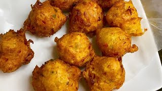 Saltfish Accra  Saltfish Fritters Fish Cake soft amp delicious [upl. by Katina510]